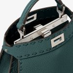 FENDI Peekaboo ISeeU Petite Green Selleria bag with 306 hand-sewn topstitches - Image 2